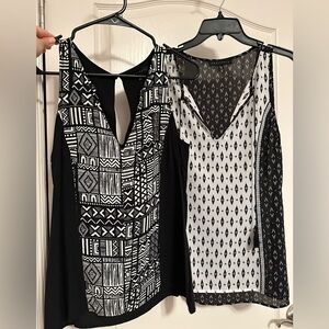 2 Sanctuary Monochrome Patterned Tops